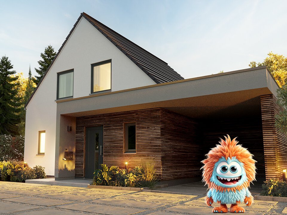 Häuser mit Ratenfressern